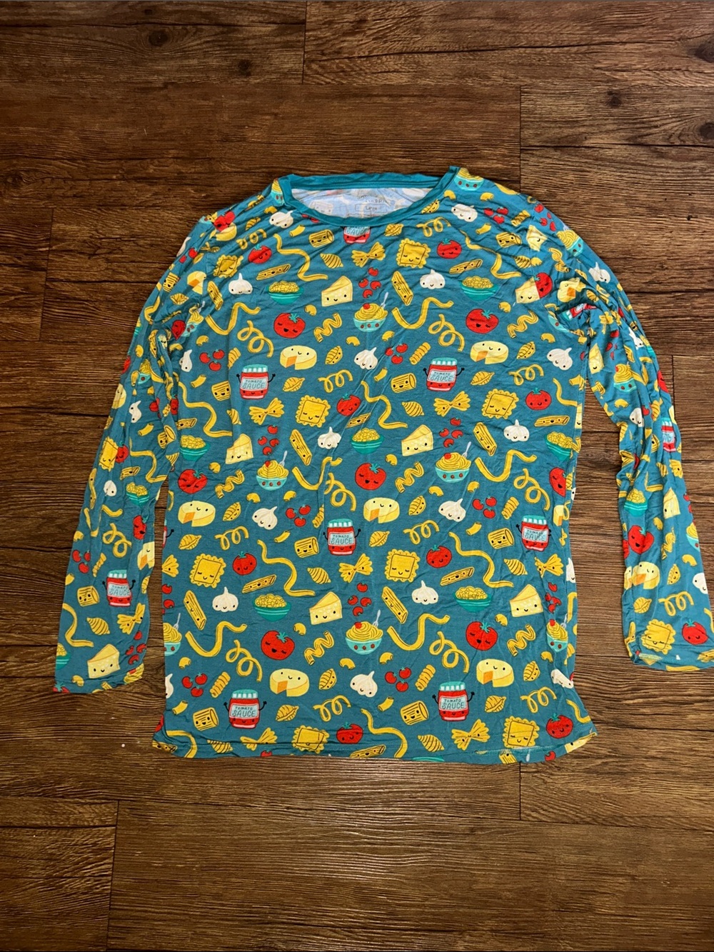 Little Sleepies Pasta Party Long Sleeve Top